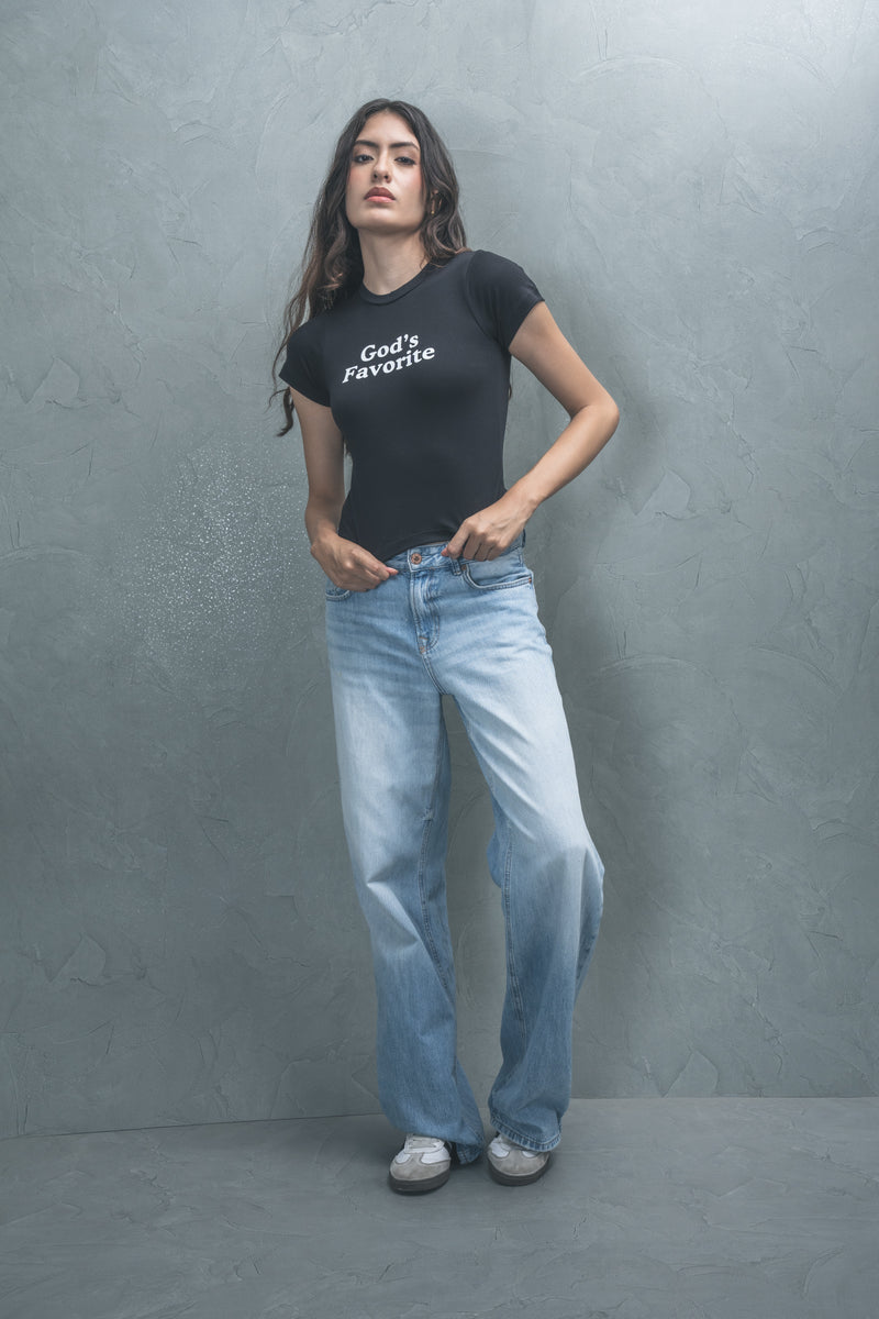 Short Sleeve Slogan T-shirt