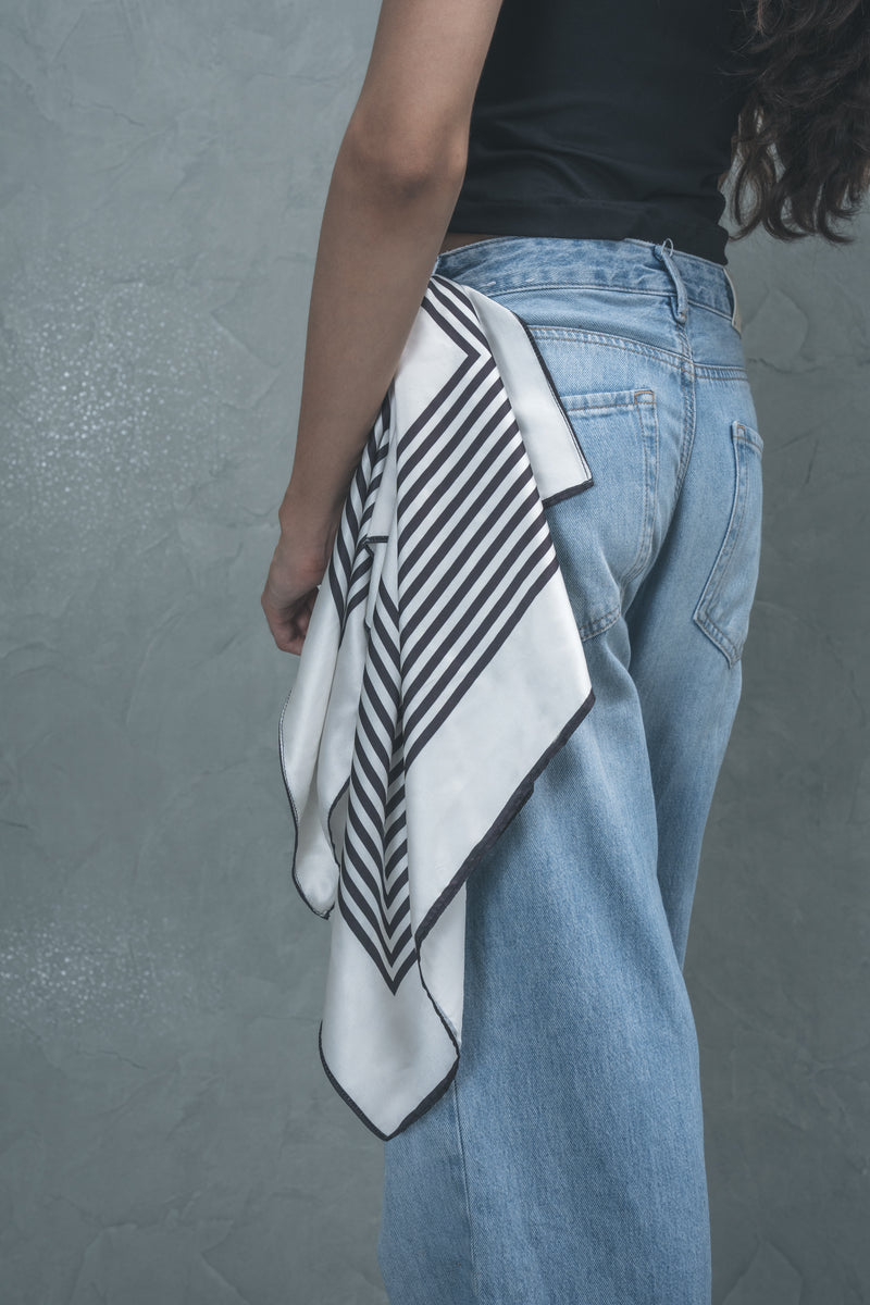 Printed Scarf Top