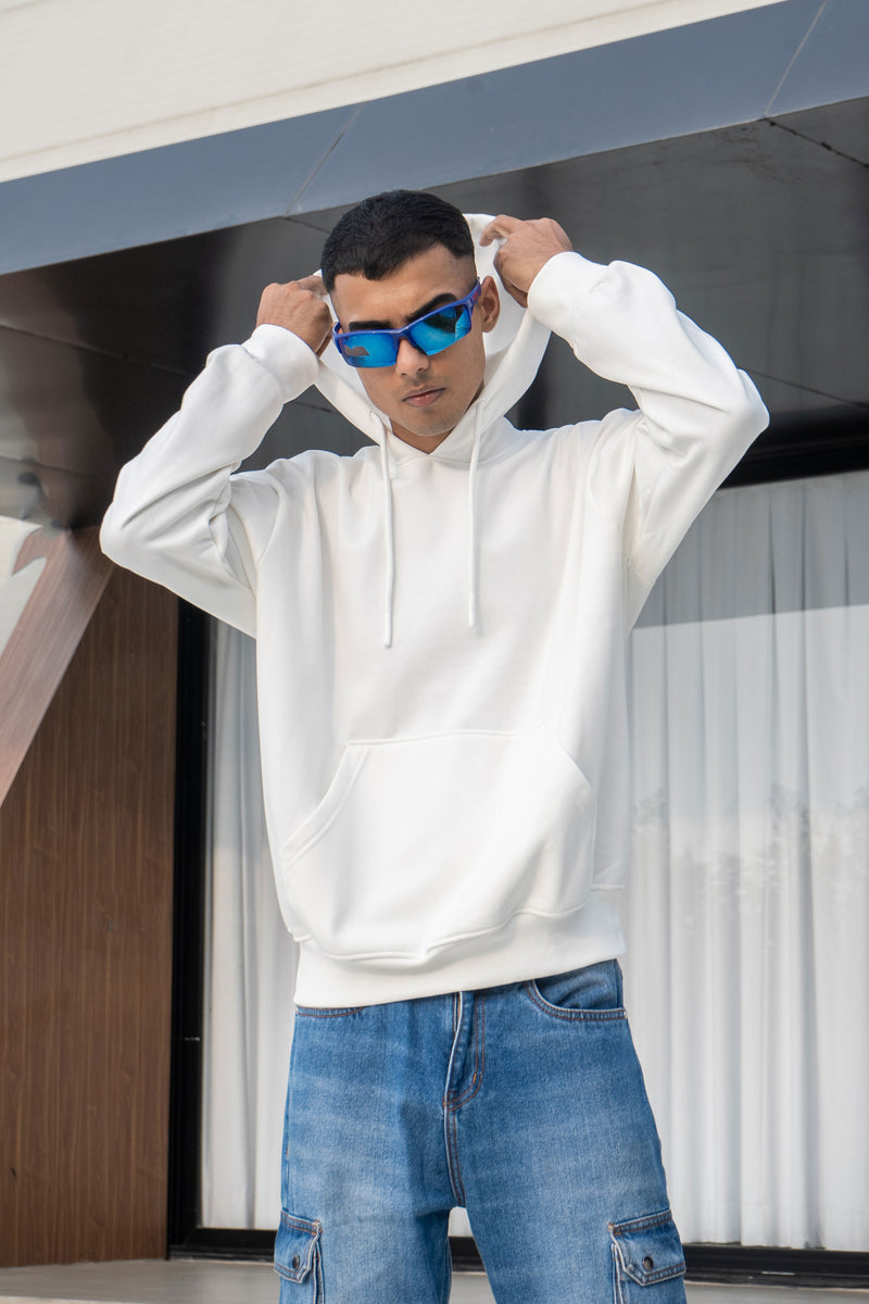 White Oversized Hoodie