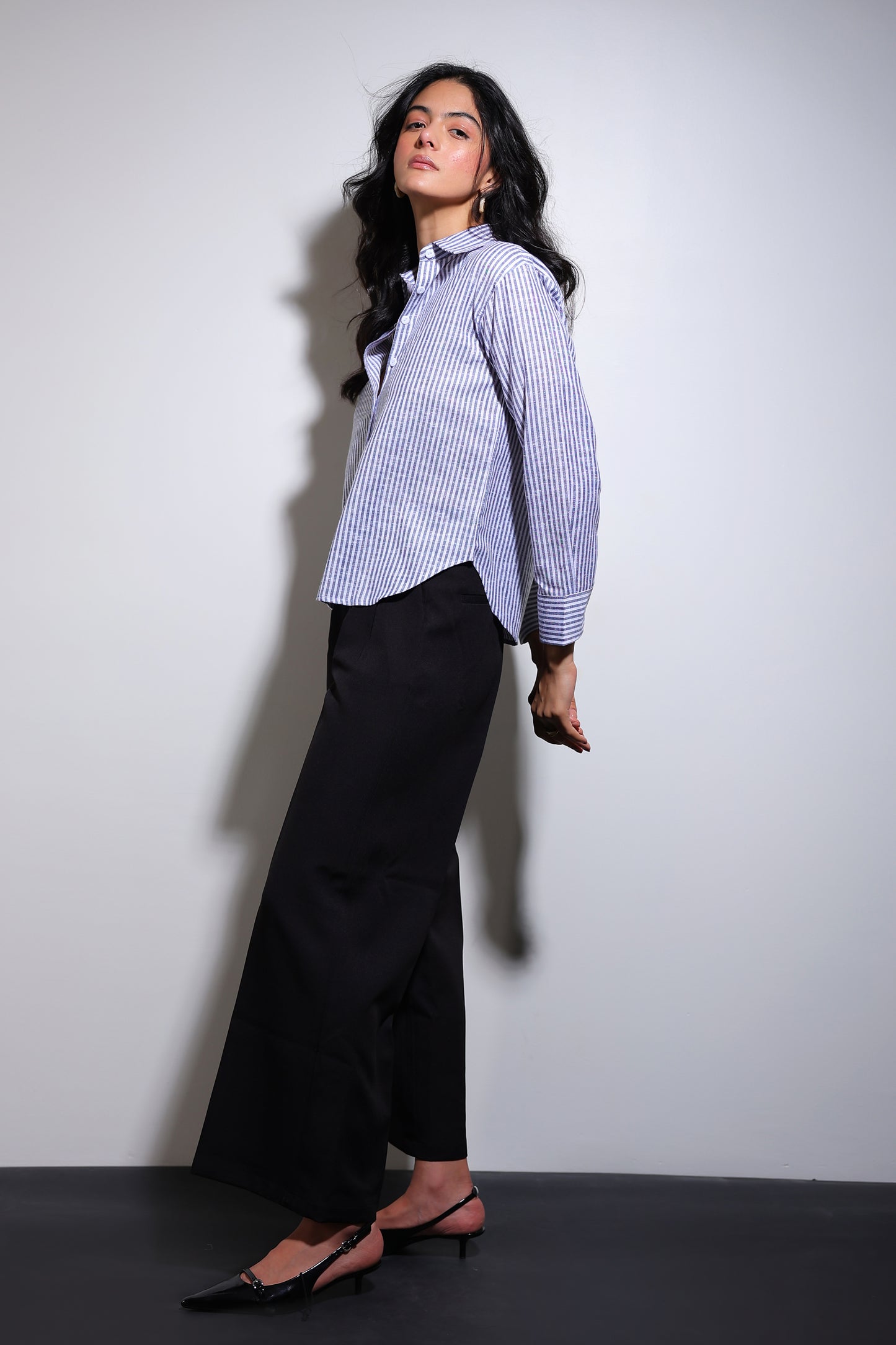 Relaxed Fit Striped Shirt