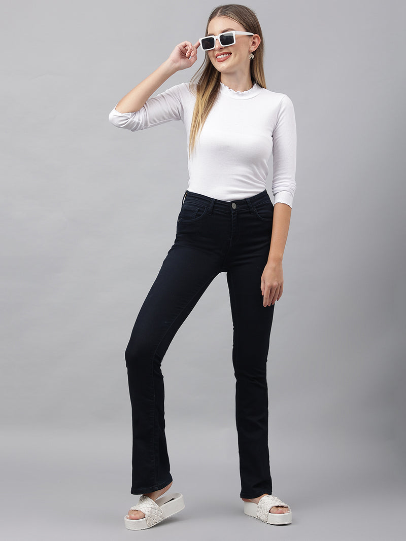 White High Neck Top