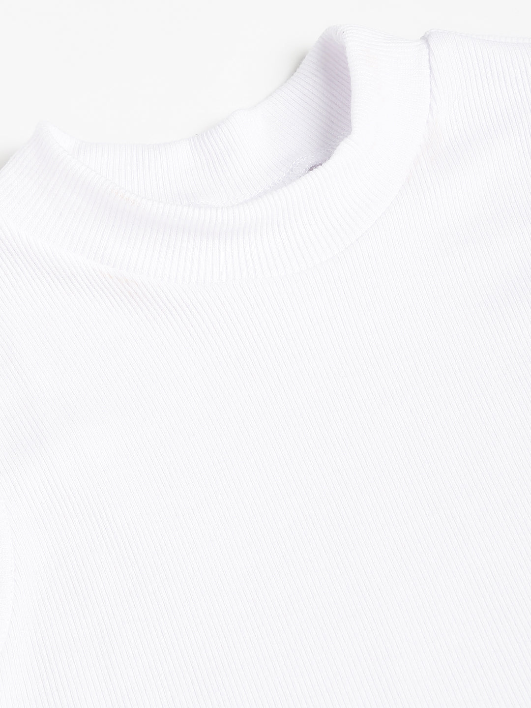 White High Neck Vest
