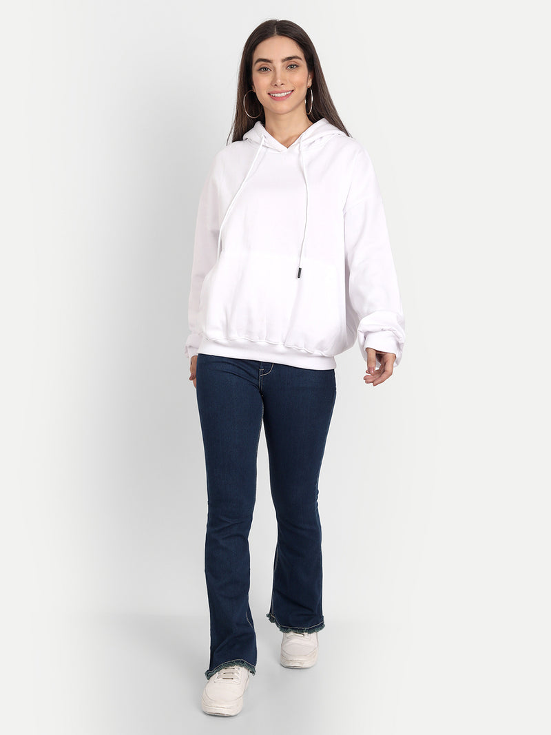 White Oversized Hoodie