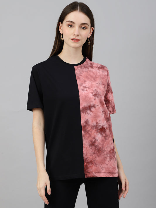 Panel Drop Shoulder T-Shirt