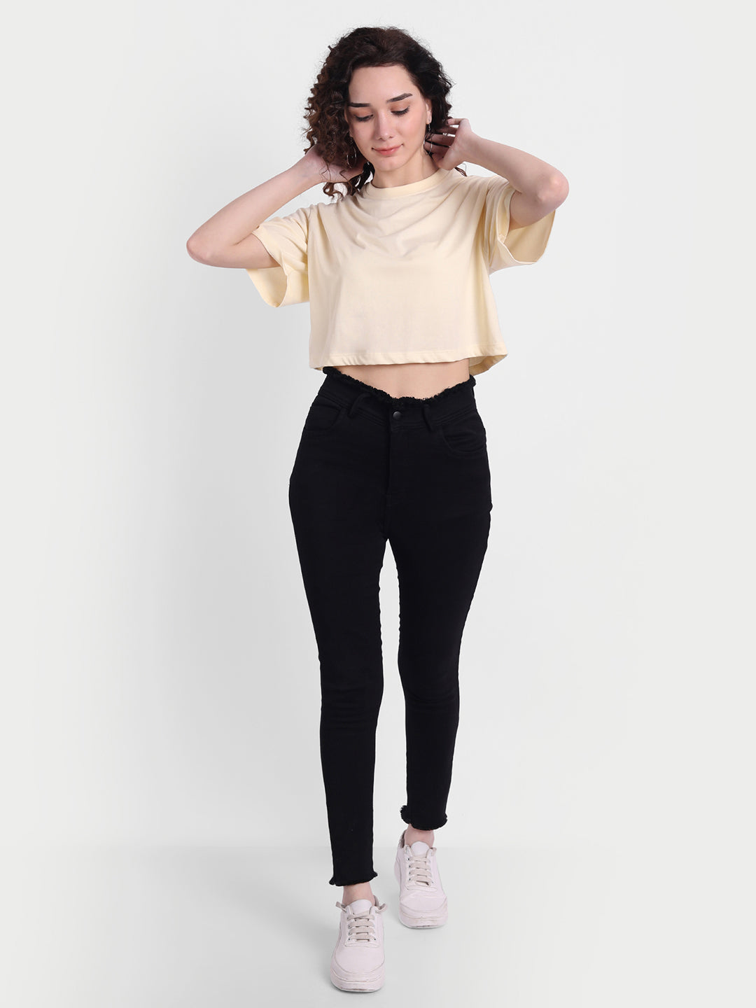Butter Oversized Cropped T-shirt