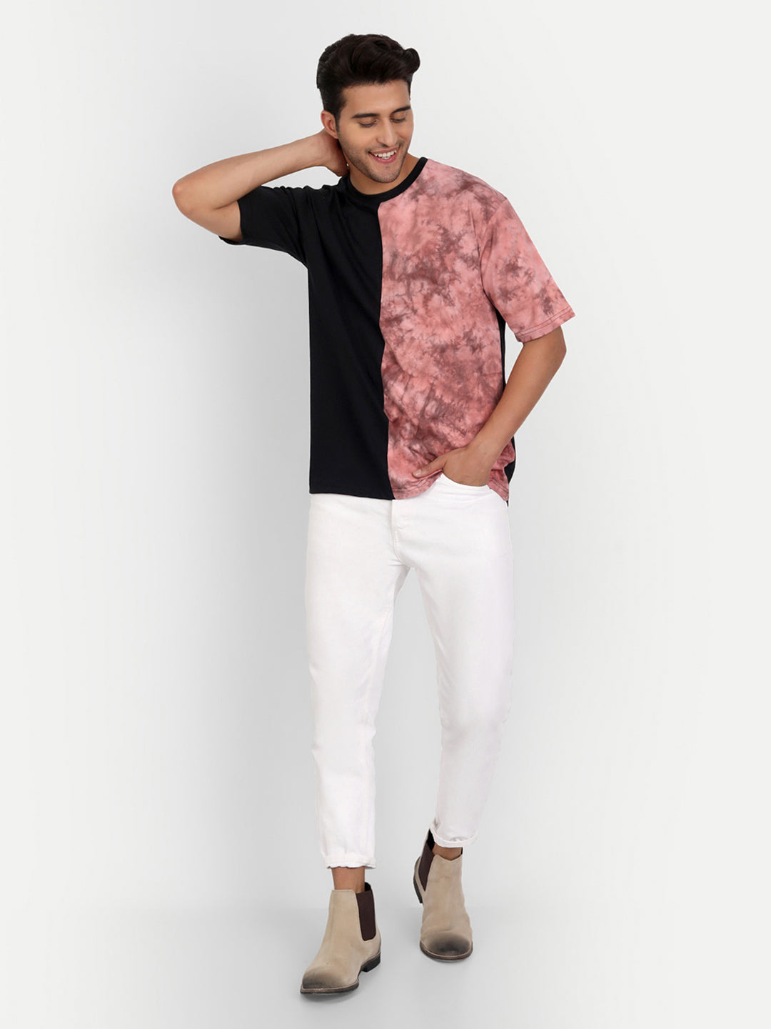 Panel Drop Shoulder T-Shirt