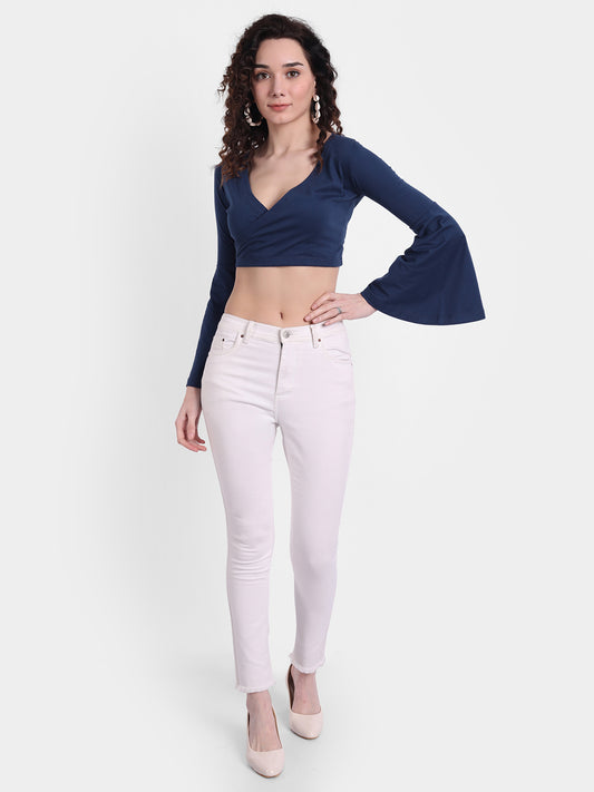 Navy Splice Top