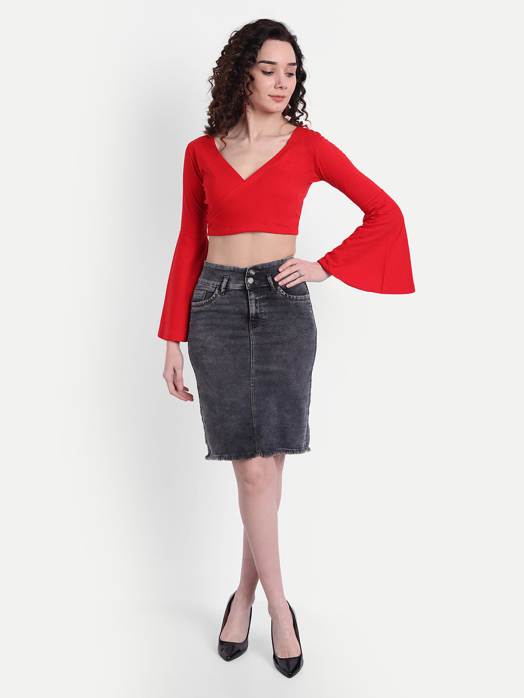 Red Splice Top
