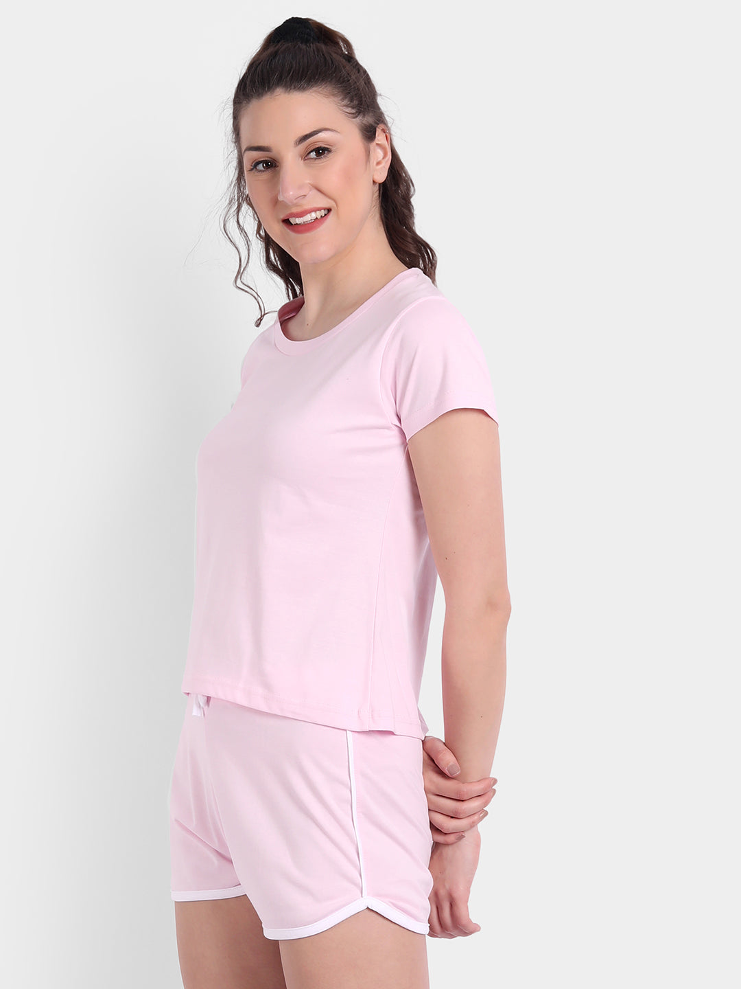 Pink Regular Shorts