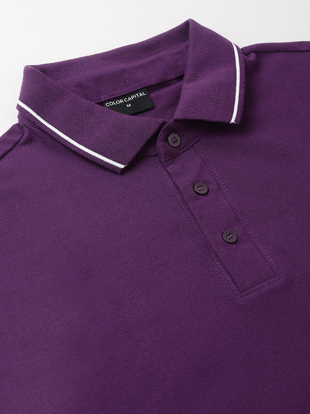 Purple Classic White Tipping Polo