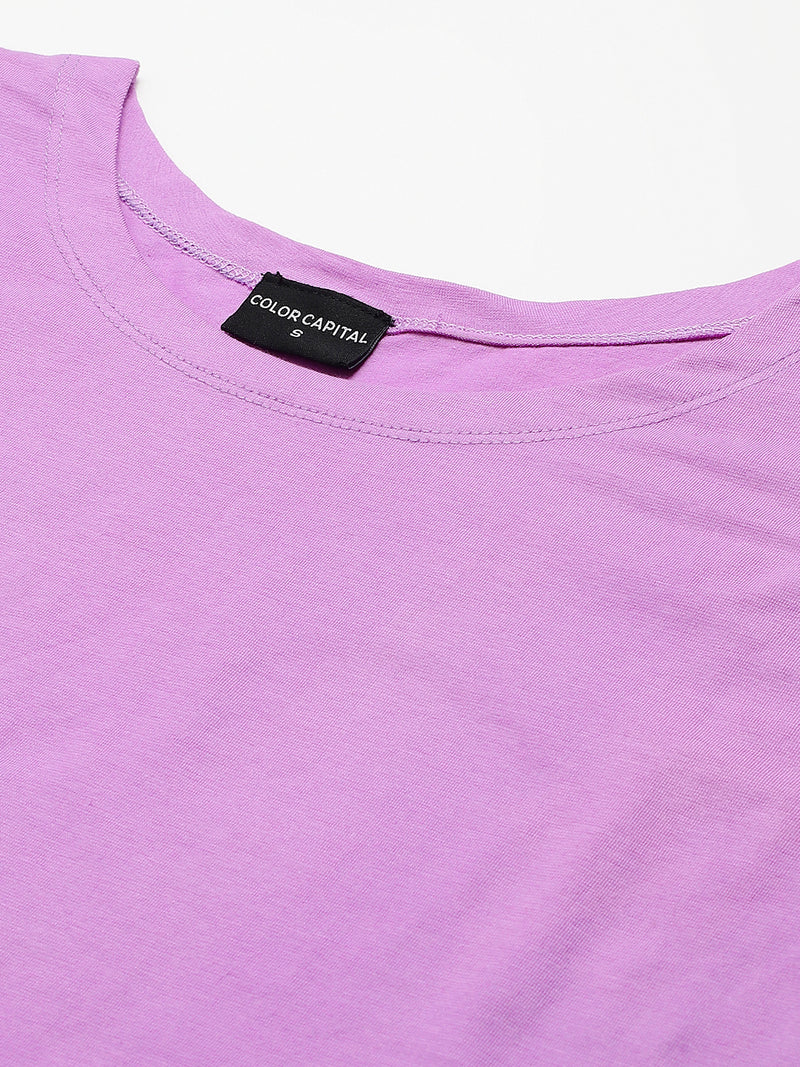 Lavender Scoop Top