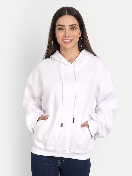White Oversized Hoodie