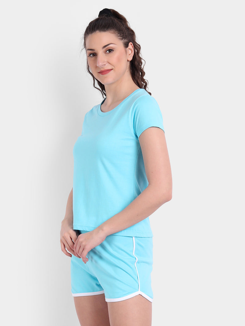 Aqua Regular Shorts