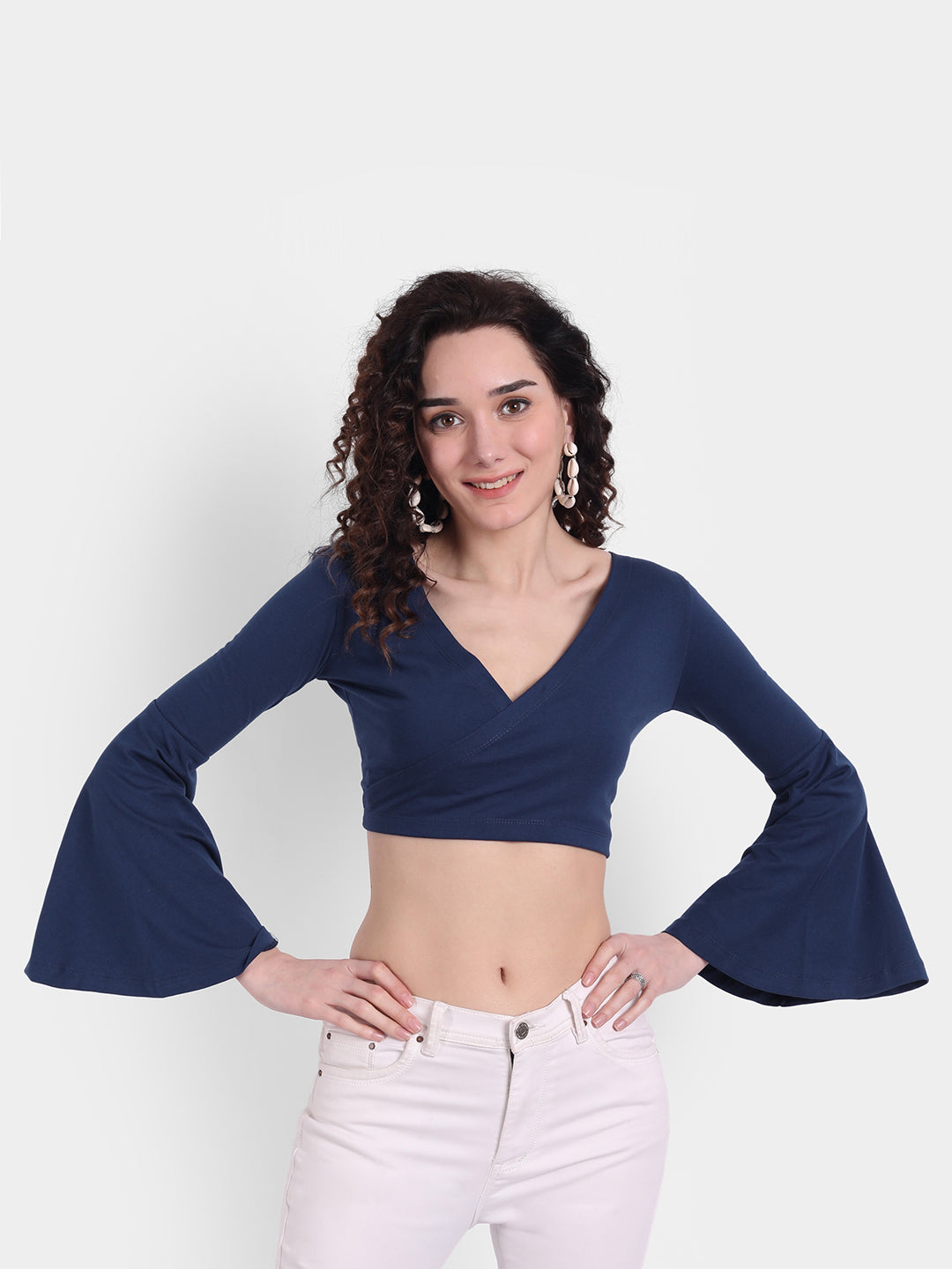 Navy Splice Top