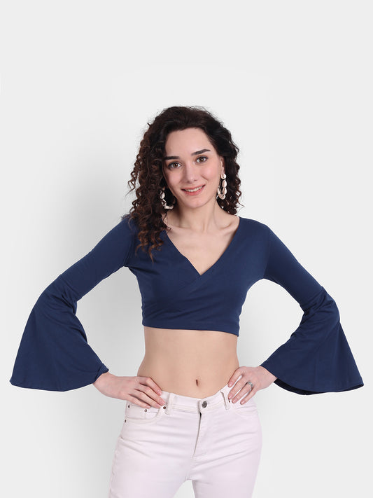 Navy Splice Top