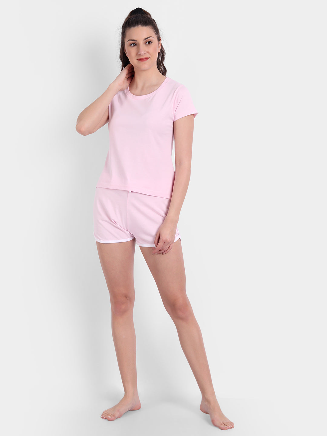 Pink Regular Shorts