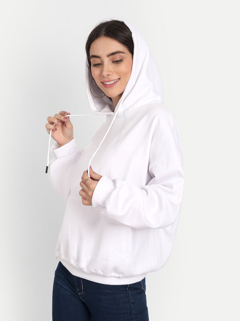 White Oversized Hoodie