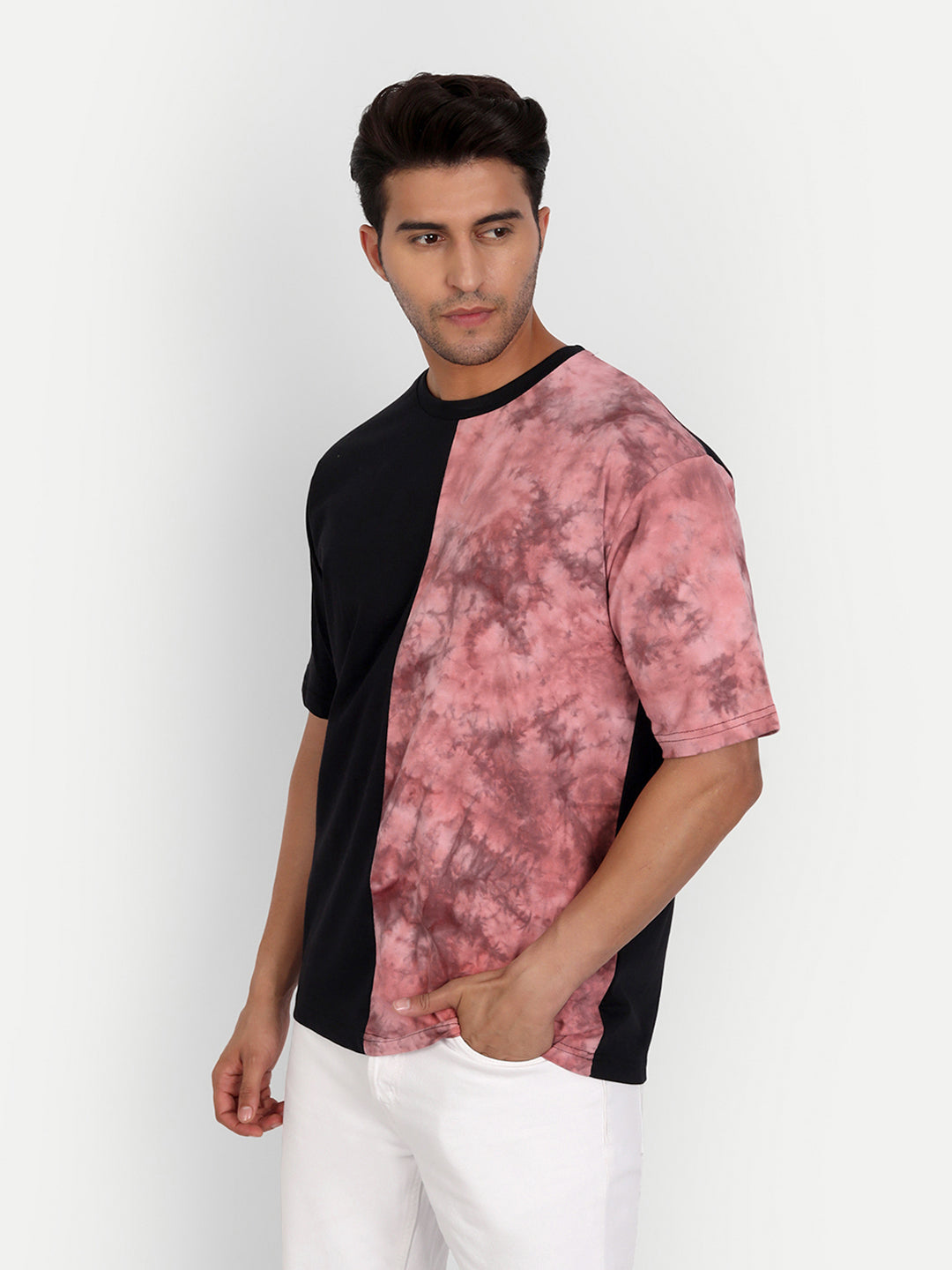 Panel Drop Shoulder T-Shirt