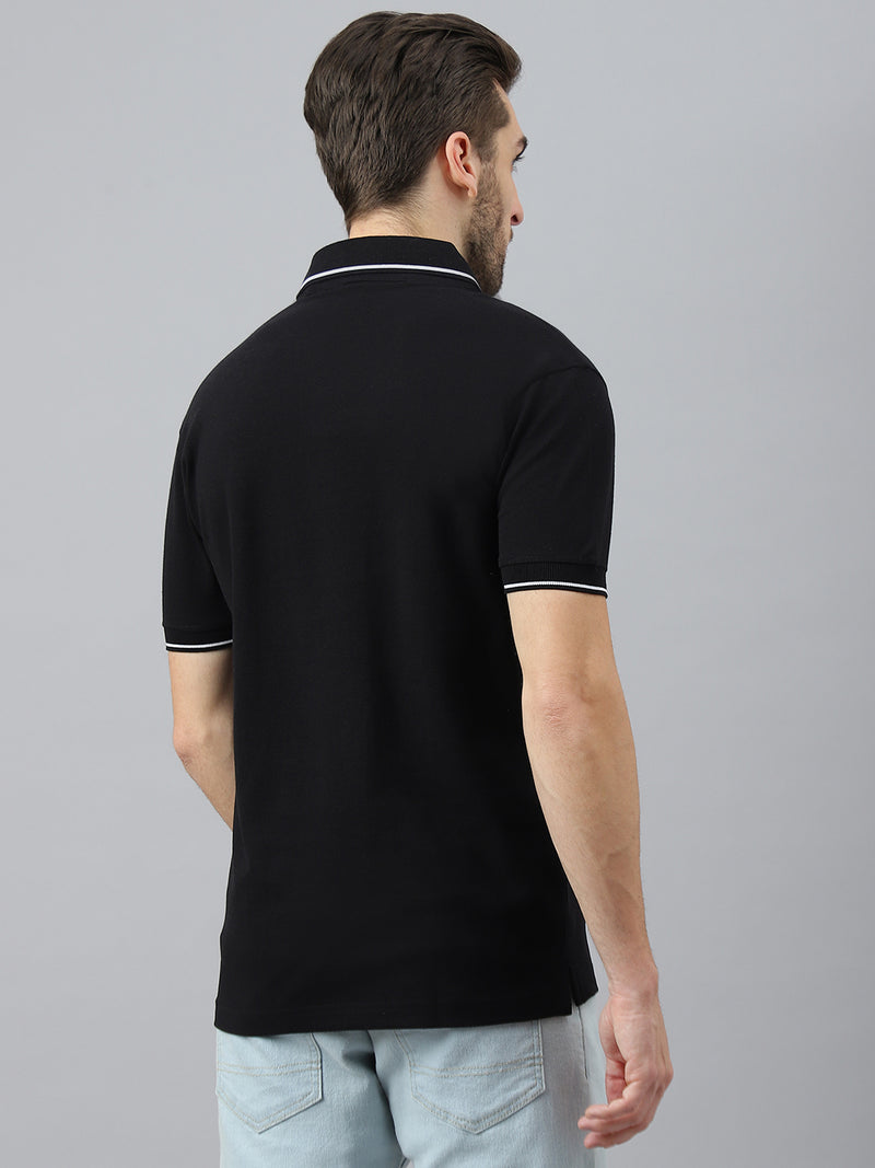 Black Classic White Tipping Polo