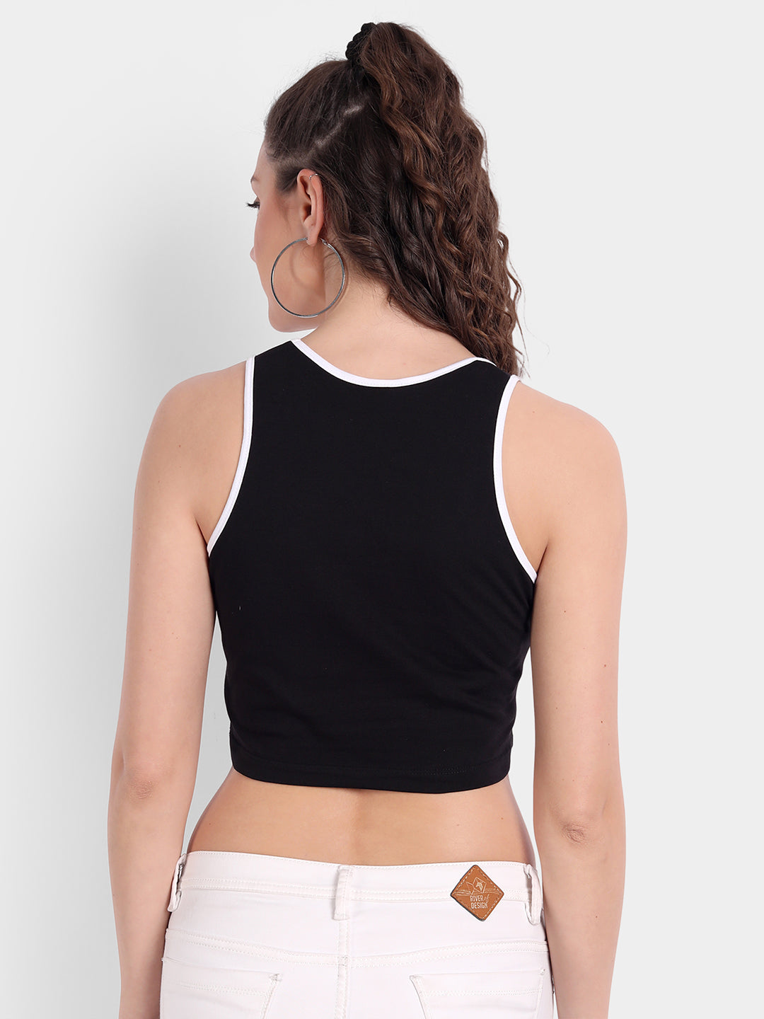 Black Vest Top