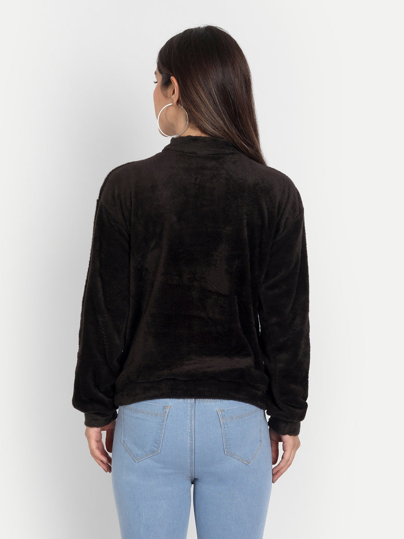 Black Fur Top