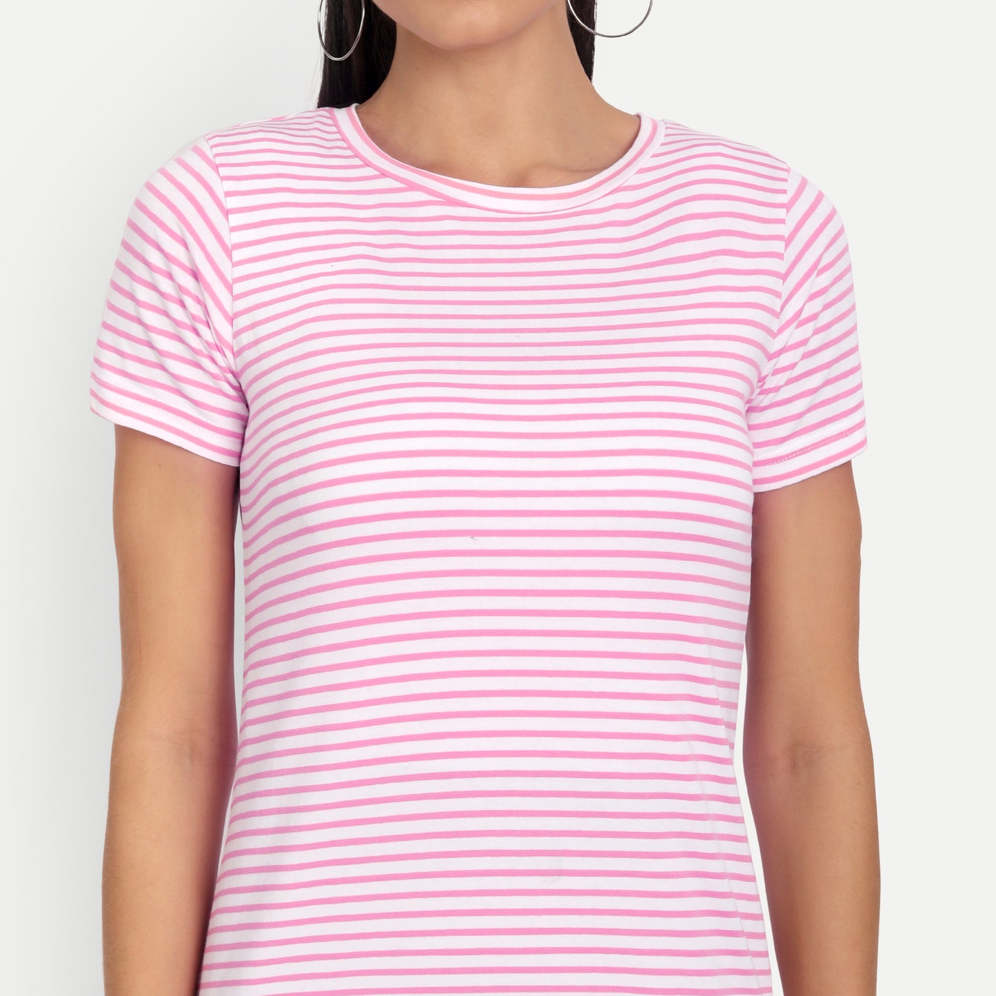 Pink Stripes Bodycon Dress