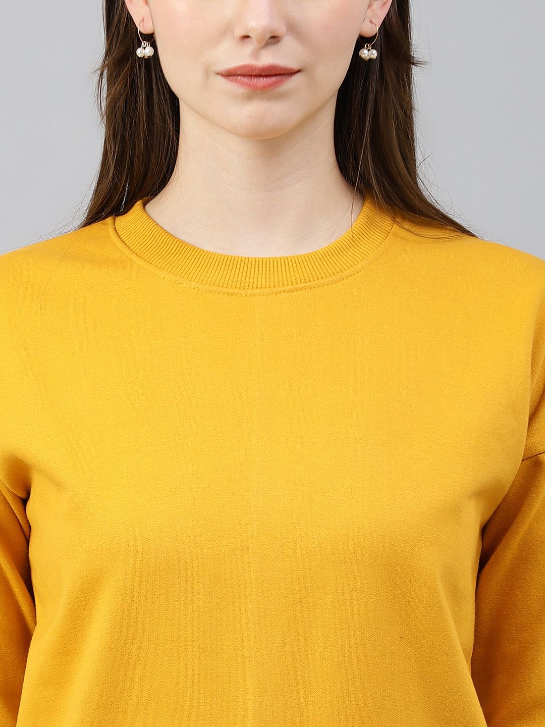 Mustard Drop Shoulder Sweatshirt